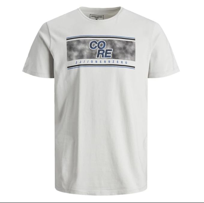  Jack & Jones T-Shirt  Col Rond Pour Homme- 12190146- GRIS