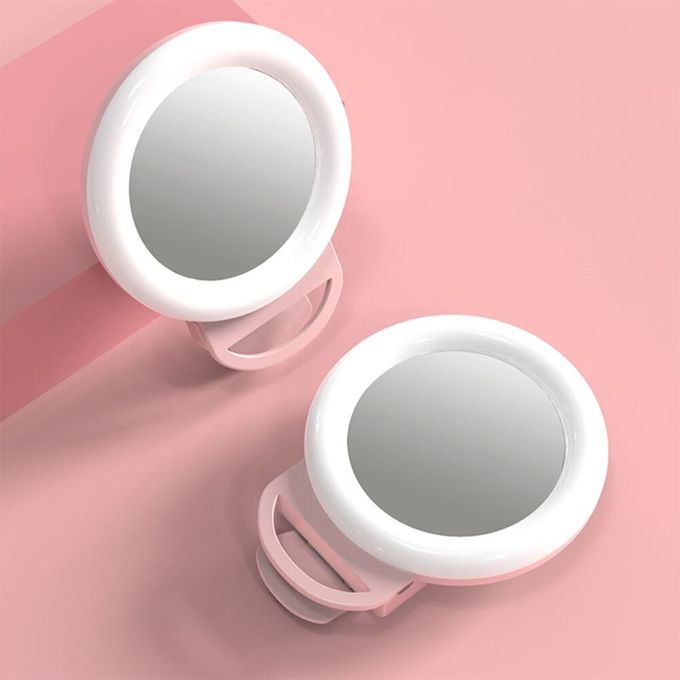  Selfie Ring Light Maquillage Portable Miroir Clip Lumière