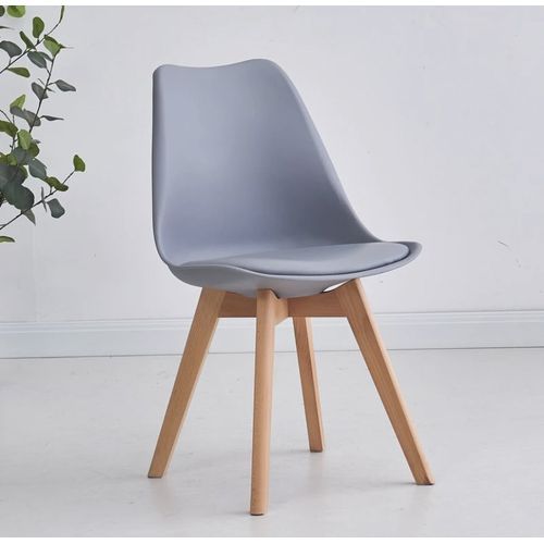  Chaise tulipe scandinave - Gris