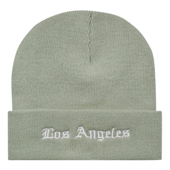  Pull & Bear Bonnet Double Épaisseur en Maille Fine - Los Angles - VERDE