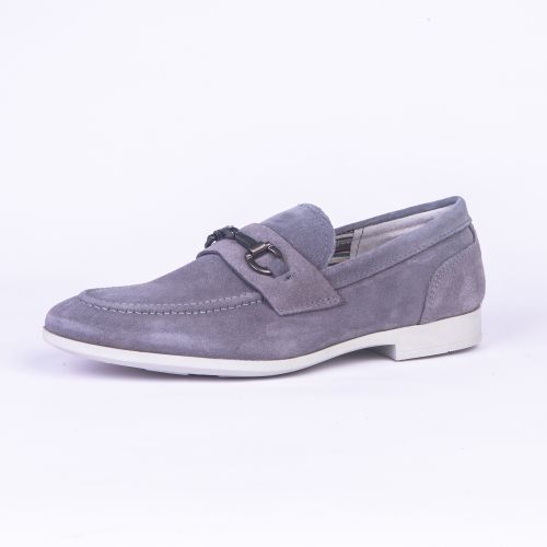  R e R Mocassins En Cuir Homme - Gris