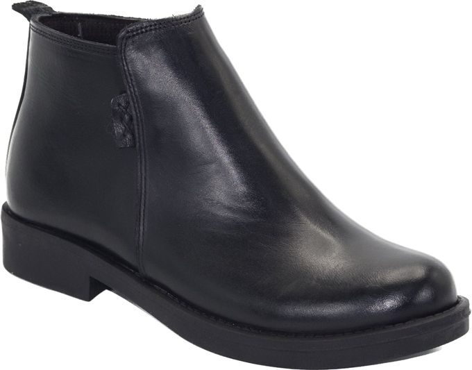  Chaussures Chelsea Pour Femme En Cuir N82- - Noir