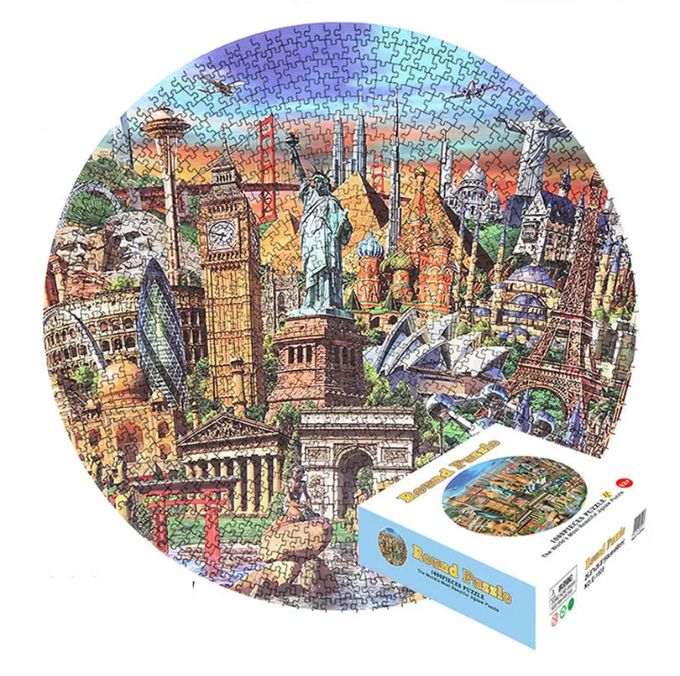  Puzzle rond 1000 Pièces diamètre 65 cm