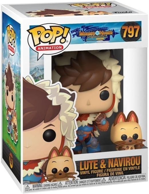  Funko Figurine Funko Pop / Monster Hunter - Lute w/Navirou Taille