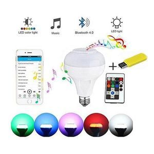  Ampoule Led - Haut Parleur - Bluetooth -Multicolore