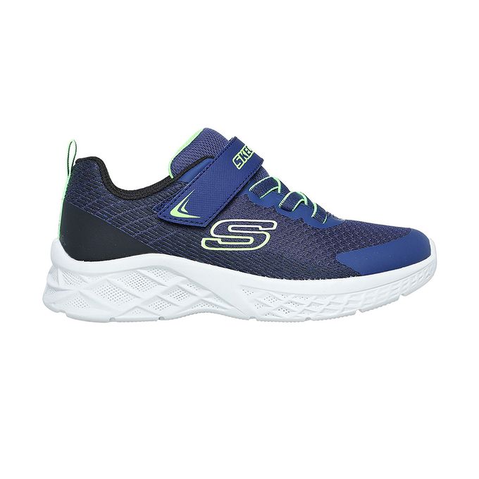  Skechers Basket Garçon - S403924L/NBLM - Bleu Nuit/Vert Claire