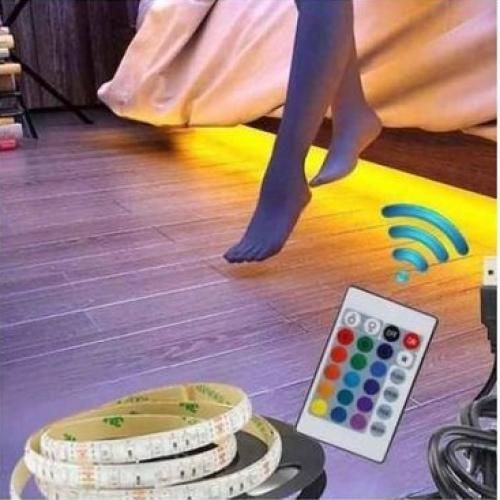  Ruban Led + Télécommande - Jeux De Lumière Multicolore - Rgb