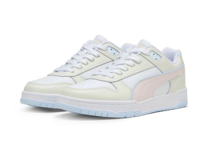  Puma Basket Femme Sneakers RBD Game Life In Pink Super Confortable Tendance - Blanc