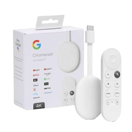 Google Chromecast Streaming Stick 4K - 60FPS-Google TV blanc