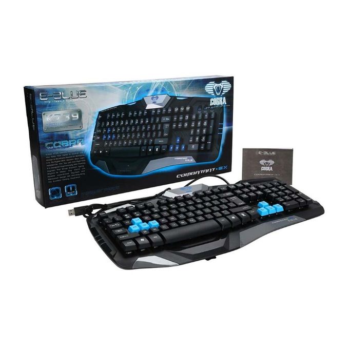  Cobra Clavier Keyboard Gaming Gamer Cobra E-Blue K739 Rétro-Éclairage Led Etanche