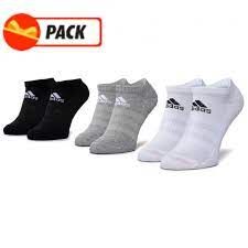  Adidas Pack 3 Socquettes Unisexe CUSH LOW 3PP - DZ9383 - Noir/Gris/Blanc
