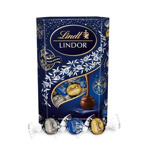  Lindt LINDOR Cornet Chocolat Fourrés Noir Assorti 337g