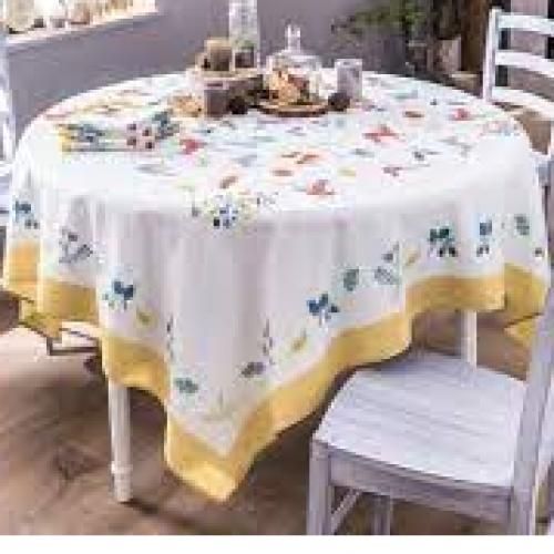  Linex Nappes De Table-F-S -Les Contes Foret-Carré- 180x180 Cm