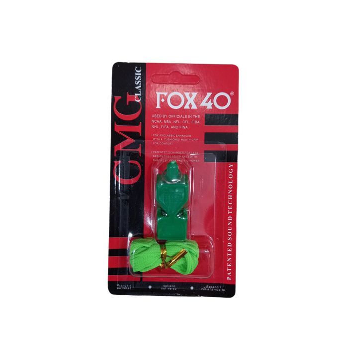  Fox 40 Sifflet Arbitre  - En Plastique - Vert.