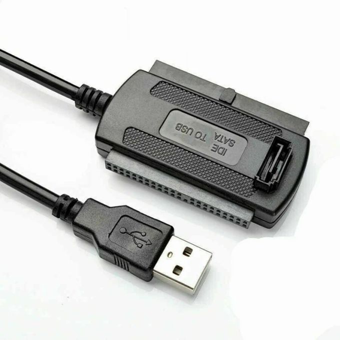  Câble Adaptateur USB 2.0 vers Disque dur SATA/IDE avec Alimentation