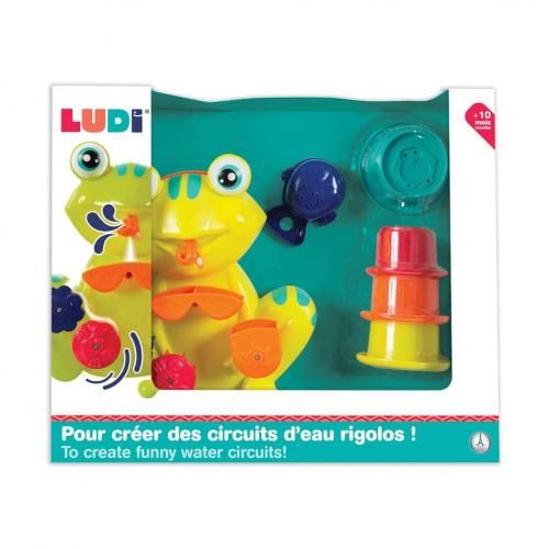  Ludi Coffret de jeux d'eau pour le bain : grenouille -Ludi-