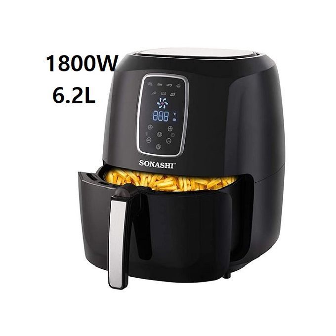 FRITEUSE A AIR SANS HUILE DIGITAL 2-EN-1 XXL 1800W - 6.5L EZ801D10