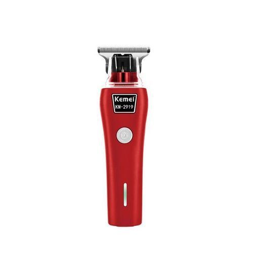  Kemei Tondeuse A Cheveux & Barbe - Finition 0 Mm - 1500 Mah - 7 Watts - Rouge