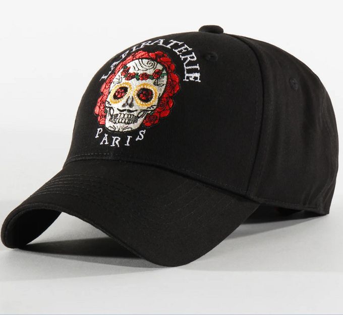  La Piraterie Casquette Homme - Santa Muerte - Noir