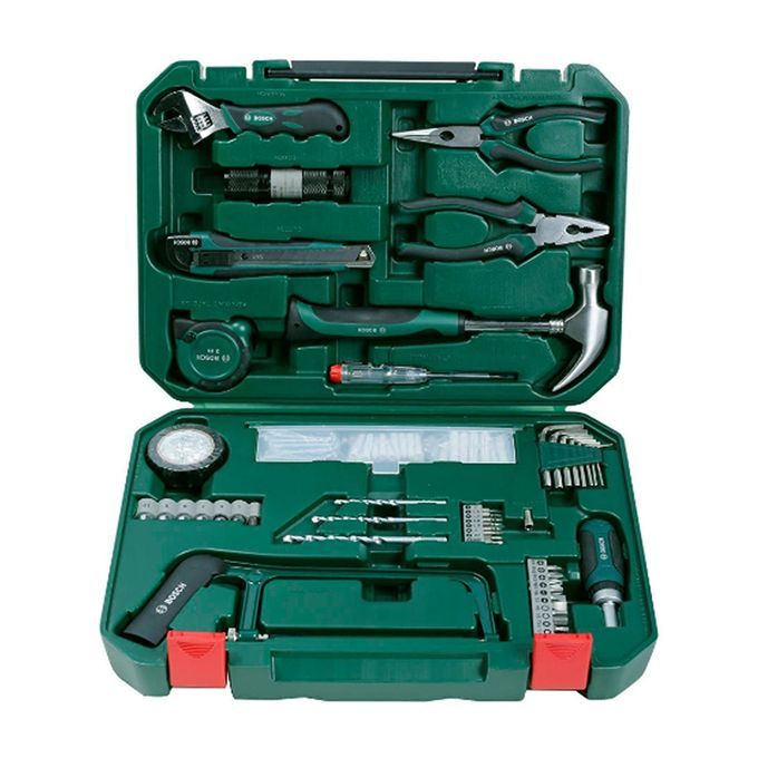  Bosch Boite A Outils - All In One Metal - 108 Pièces - Vert