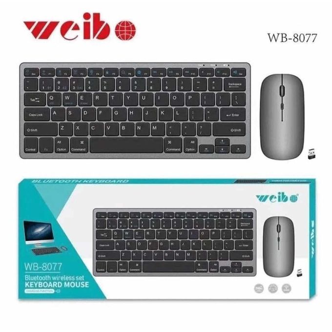  Weibo Kit Clavier + Souris Sans Fil wb-8077