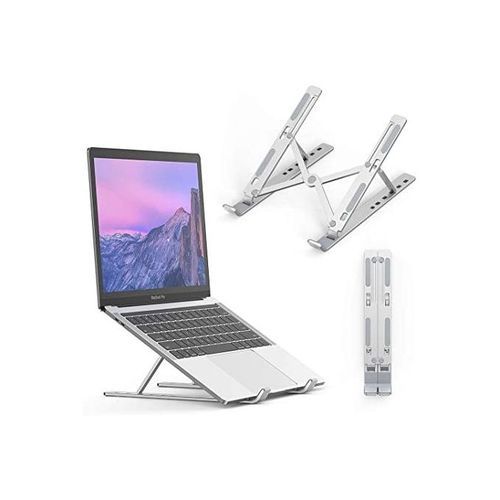  Support Laptop, Tablette Réglable Pliable Aluminium Ergonomique