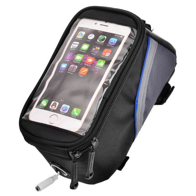  Roswheel Pochette téléphone portable et sac de rangement pour tube de cadre velo