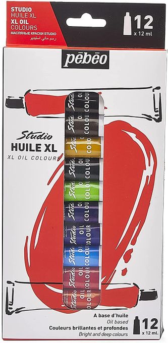 PEBEO – Studio Acrylics - Set de Peinture Acrylique Haute Qualité pour  Artistes Professionnels et Peintres Amateurs – 12 Tubes de 12 ml 668700