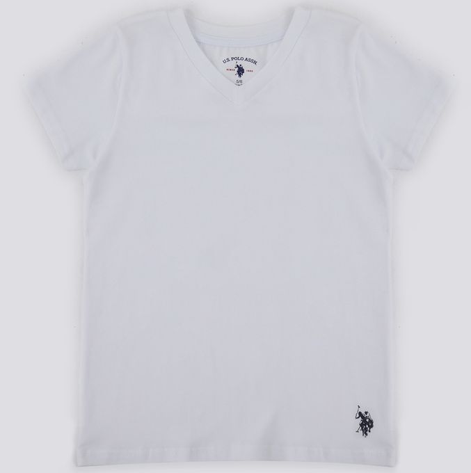  US POLO T-shirt Garçon _US1381-V1_blanc