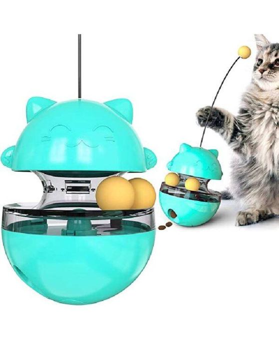  FORTUNE CAT Tumbler Treat Ball jouet multifonctionnel