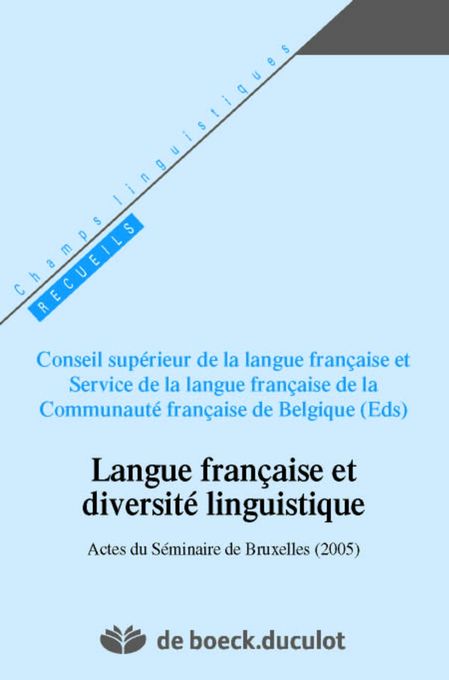  l'Etudiant Langue française et diversité linguistique c8sh