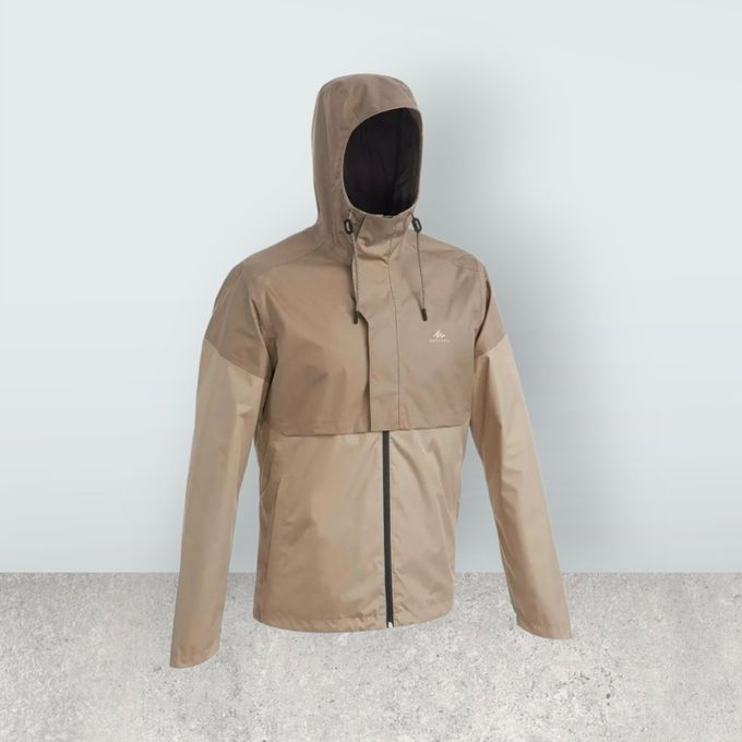  Decathlon VESTE IMPERMÉABLE DE RANDONNÉE QUECHUA - BEIGE