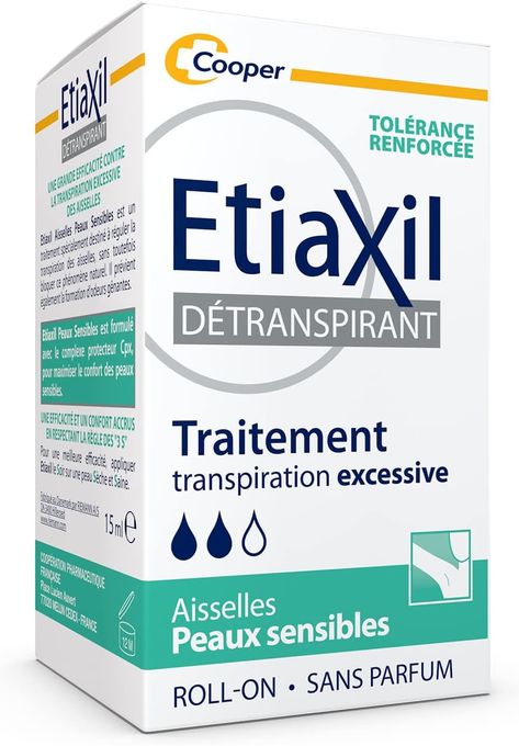  Etiaxil Détranspirant - Traitement Transpiration Excessive - Peaux Sensibles - Aisselles  - 15 ml  ORIGINAL