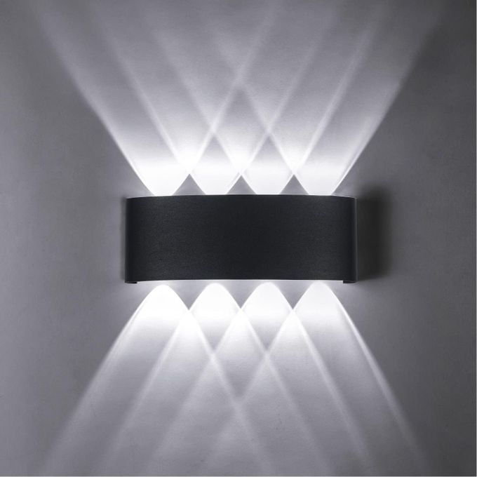  BEETRO Applique Murale LED 8W Lumière Blanc Chaud 6500K Applique Murale étanche