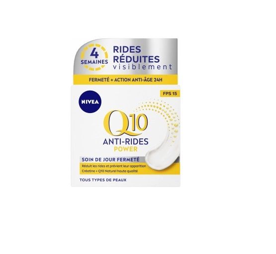  NIVEA Crème Soin De Jour Q10 Power Anti-Rides + Fermeté - Fps15 - 50Ml