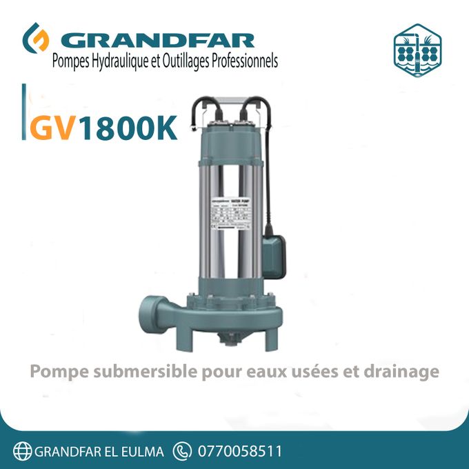  Grandfar Pompe submersible pour eaux usées