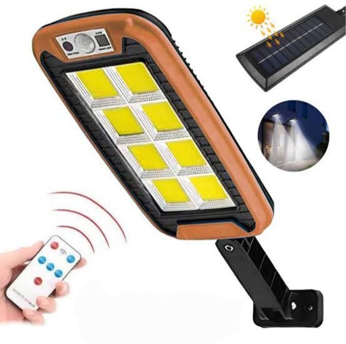  Lampe solaire et détecteur de mouvement avec télécommande - Orange