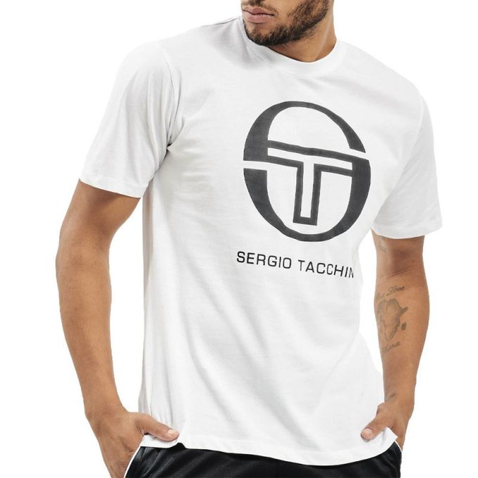  Sergio Tacchini T-shirt à Manches Courtes Stadium Blanc Homme