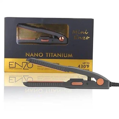  ENZO PROFESSIONAL Mini Fer à Lisser - Nano Titanium 430°F 25W 50/60Hz