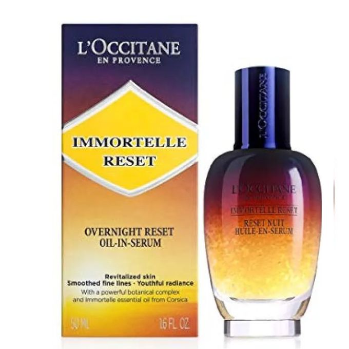  L'Occitane En Provence Huile en Sérum Immortelle Reset Nuit Peau plus Lisse Éclatante et Reposée