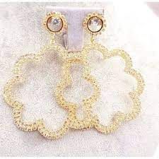  Fashion Jewelery Boucles D'Oreilles Créole-Forme De Coeur  -Strass -
