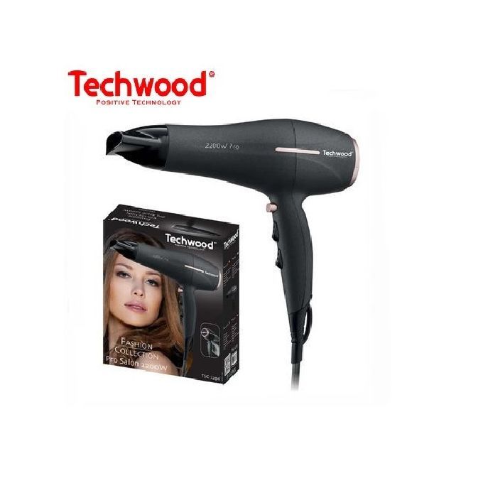  Techwood Sèche Cheveux Pro - 2200W- Tsc-2296- Noir-