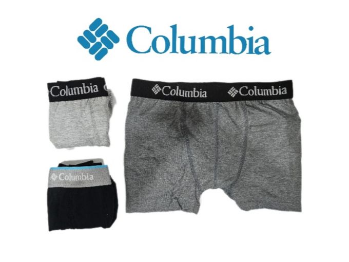  Columbia Pack 3 Boxer En Coton Homme - Bleu Nuit - Gris - Gris clair